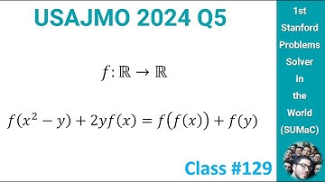 USAJMO 2024 Problem 5 Tutor Class Functional Equation USAMO Preparation AIME AMC 12 10 8 Olympiad