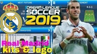 كيفية إنشاء أطقم وشعار ريال مدريد | حلم دوري كرة القدم 2019