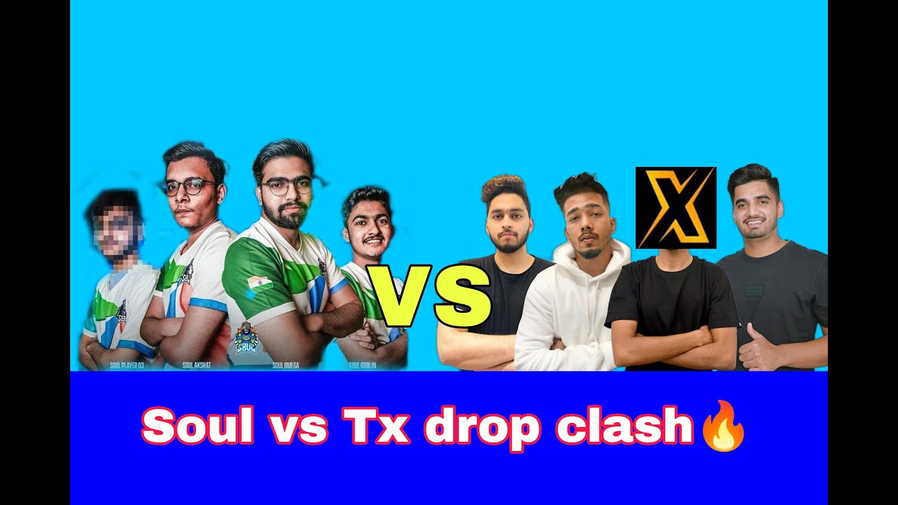Soul vs Tx drop clash🔥 Soul 2 men against team Xspark