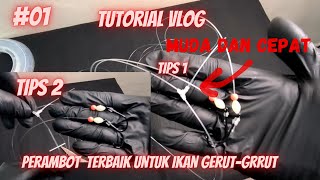 Cara Membuat Permbot Y / 2 Mata kail Taget Ikan Gerut-Grrut Yang Paling Mudah || Bottom Fishing