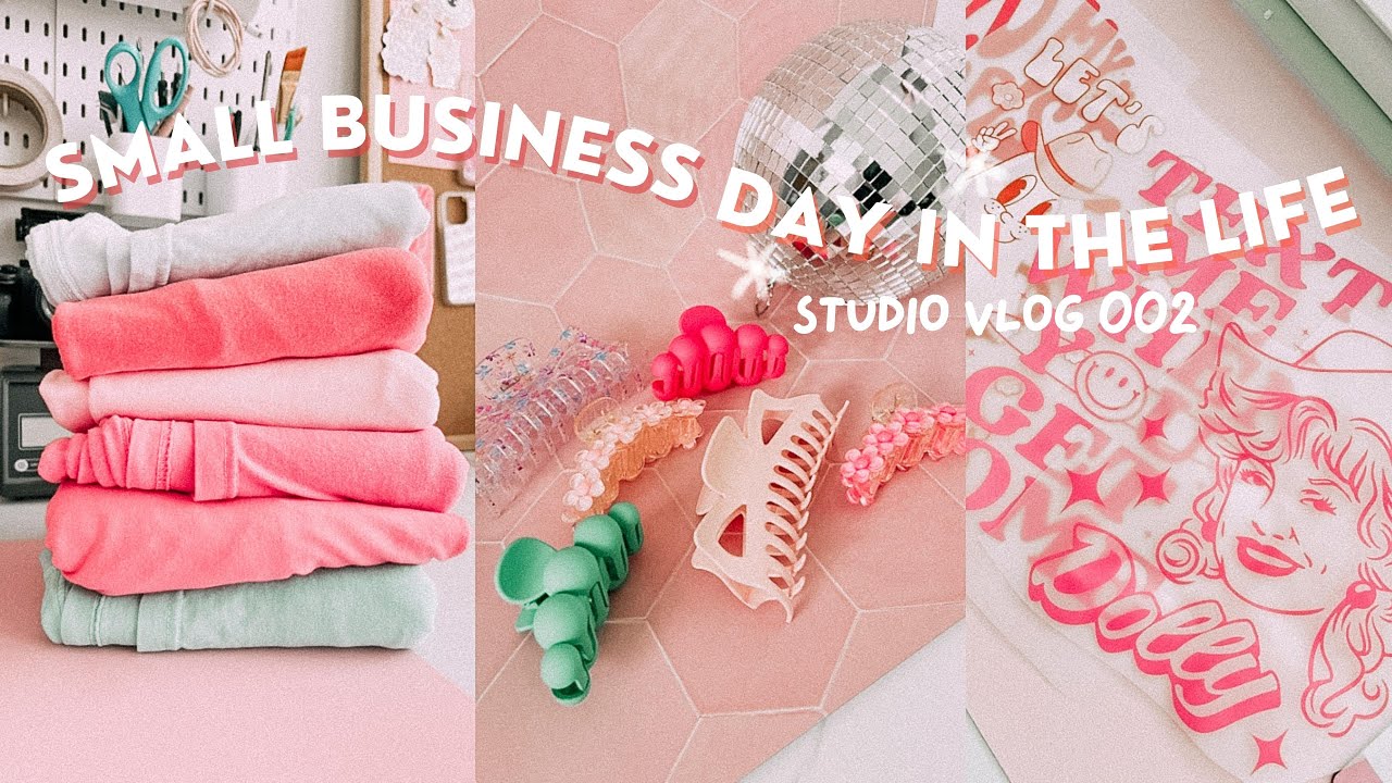 Day in the Life of a Small Business Owner, Studio Vlog 02 - YouTube