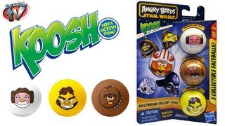 Angry Birds Star Wars Koosh Millennium Falcon Heroes 3 Pack Toy Review, Hasbro screenshot 4