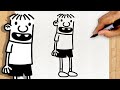 ローリー・ジェファーソンの描き方 | グレッグのダメ日記 | ステップバイステップのシンプルで簡単