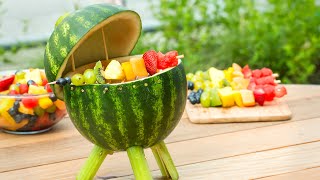 How To Make A Grill Out Of A Watermelon