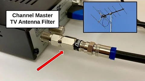 Channel Master High Pass TV Antenna Filter - Eliminate RF Interference below the TV Frequency Band