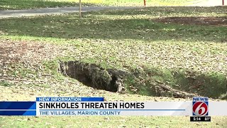 Sinkholes in The Villages continue to threaten homes