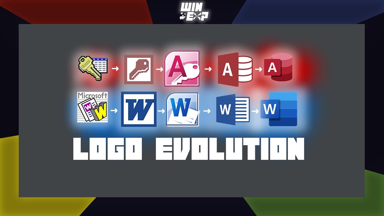 LOGO EVOLUTION OF OFFICE 365 APPLICATIONS - YouTube