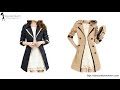 Elegant Women's Long Trench Coat With Belt