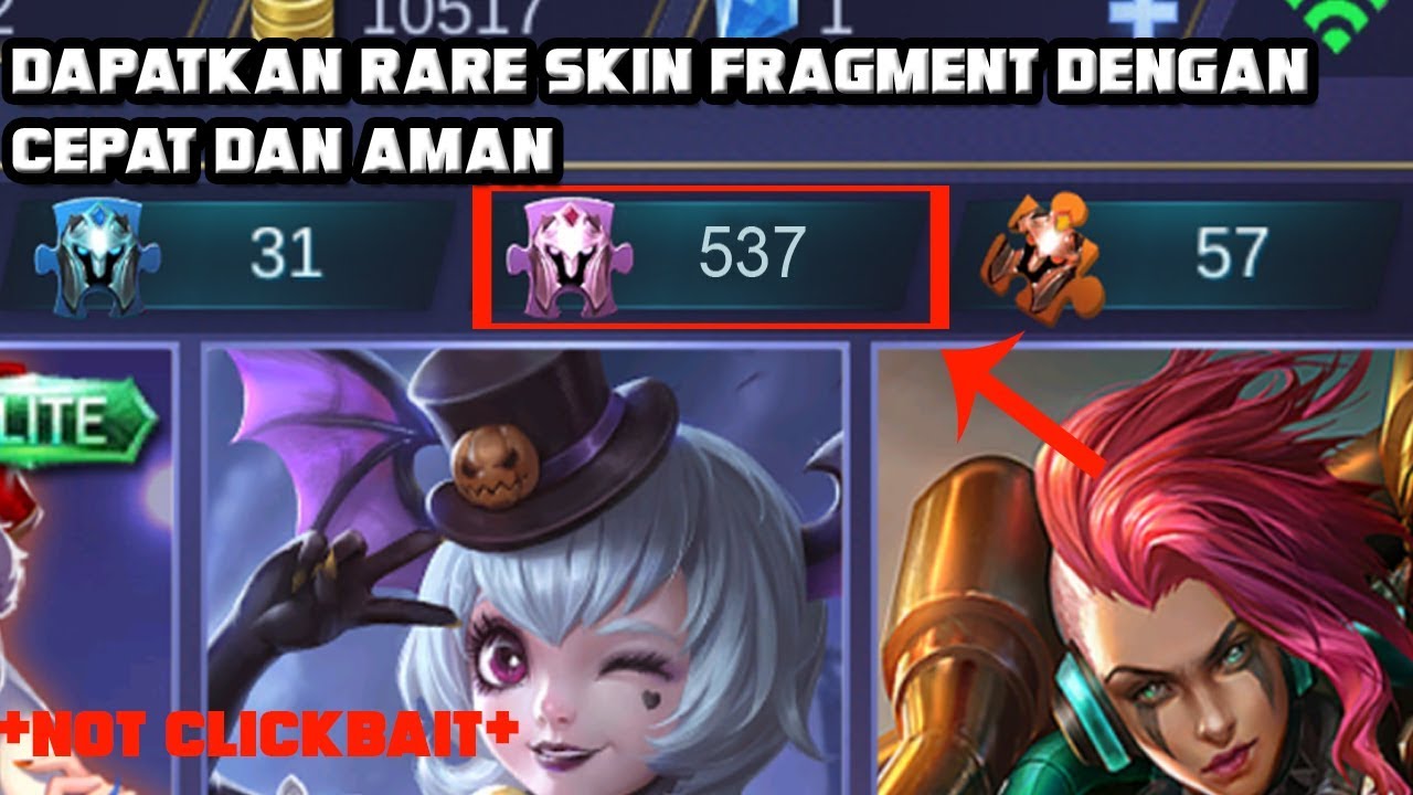 CARA MENDAPATKAN RARE SKIN FRAGMENT DENGAN CEPAT!! DI MOBILE LEGENDS