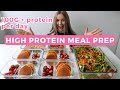 Healthy weekly meal prep  100g  protein per day