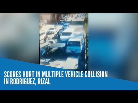 Scores hurt in multiple vehicle collision in Rodriguez, Rizal