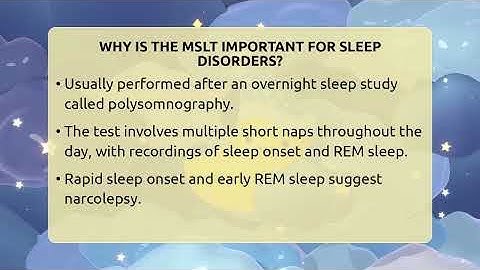Why Is The MSLT Important For Sleep Disorders? - Sleep Apnea Support Network