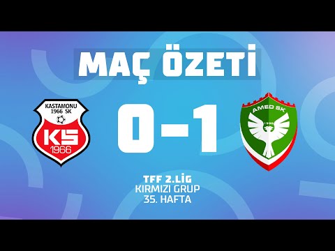 MAÇ ÖZETİ | TFF 2. Lig Kırmızı Grup | GMG Kastamonuspor 0 - 1 Amed Sportif Faaliyetler