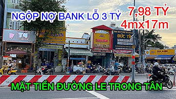 Bán Nhà Mặt Tiền Quận Tân Phú|7.98 Tỷ 4mx17m Cấp4|Đường 30m Lê Trọng Tấn Kế Bên AEON MALL Tân Phú