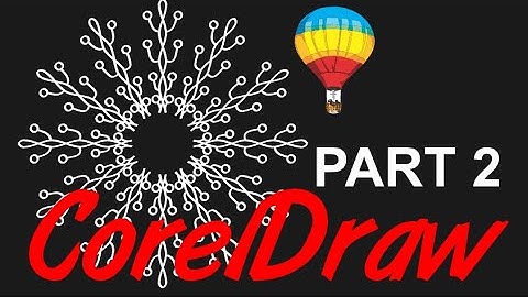 Corel Draw Tips & Tricks Symmetry Tool to make a Snowflake Part 2