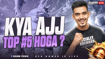 ROAD TO TOP 5 | CONQUEROR RANK PUSH DAY - 10 | BGMI LIVE | UZU GAMER