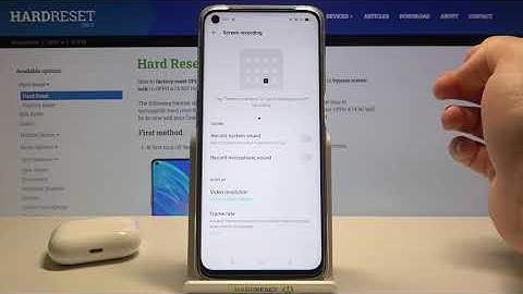 How to Switch On Front Camera in Screen Recorder in OPPO A74 5G – Front Camera in Screen Recorder
