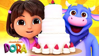 Dora Delivers a Cake to Benny's Grandma! 🎂 NEW Dora Full Scene | Dora & Friends