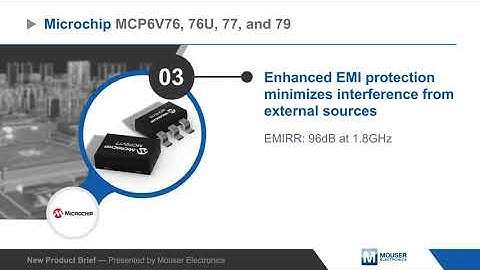 Microchip Technology MCP6V7x Zero-Drift Linear Op Amps — New Product Brief | Mouser Electronics