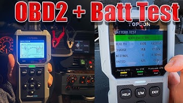 Decent OBD2 Scan Tool with Graphing + battery and charging tester | TOPDON  AL500B review