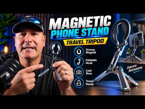Mosenvka Mini Magsafe Tripod & Magsafe Tripod Phone Mount — video thumbnail