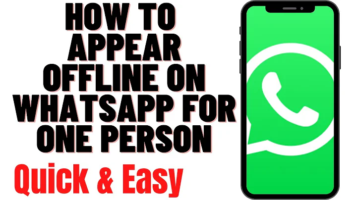 HOW TO APPEAR OFFLINE ON WHATSAPP FOR ONE PERSON