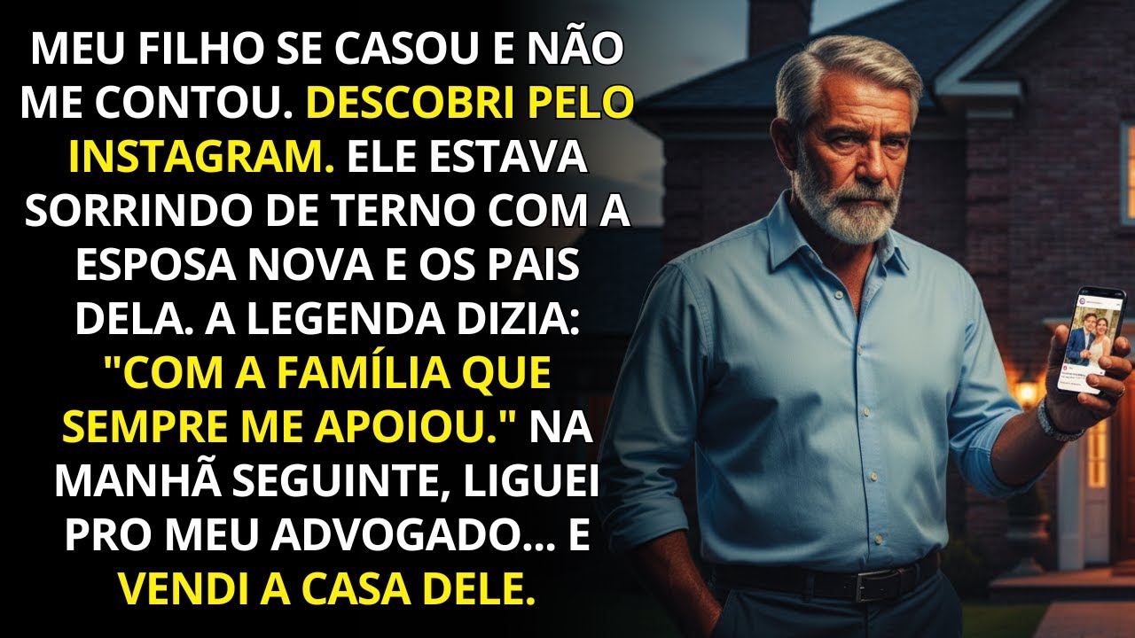 Meu filho se casou em segredo e postou no instagram… no dia seguinte, vendi a casa que dei pra ele.