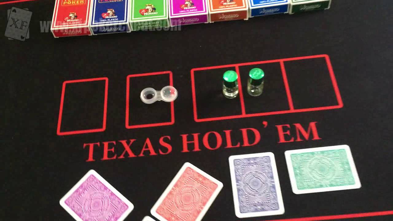 Klasse-D-Kontaktlinsen ist zu sehen Modiano Texas Poker Karten markiert spielen/Invisable Ink