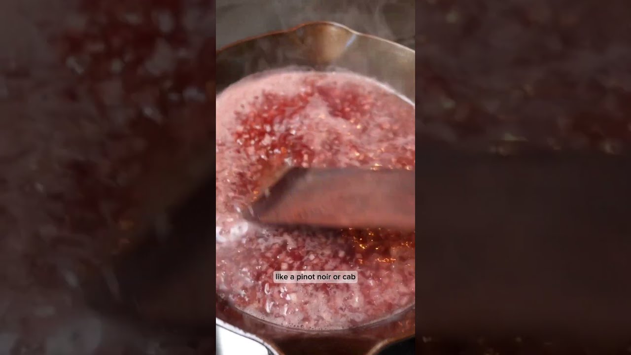 How To Make A Red Wine Reduction Sauce Steaksauce Redwinereduction