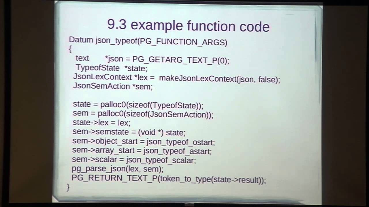 Andrew Dunstan: Using JSON with Postgres 9 3 - YouTube