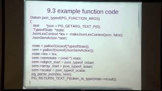 Andrew Dunstan: Using JSON with Postgres 9 3
