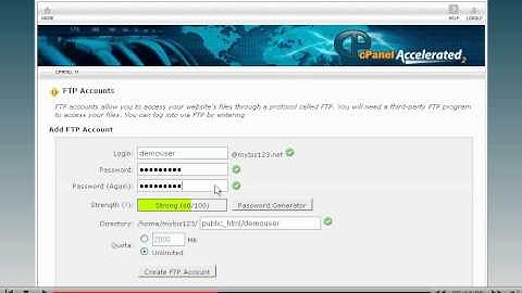 How to create additional FTP accounts in cPanel - 4GoodHosting Support