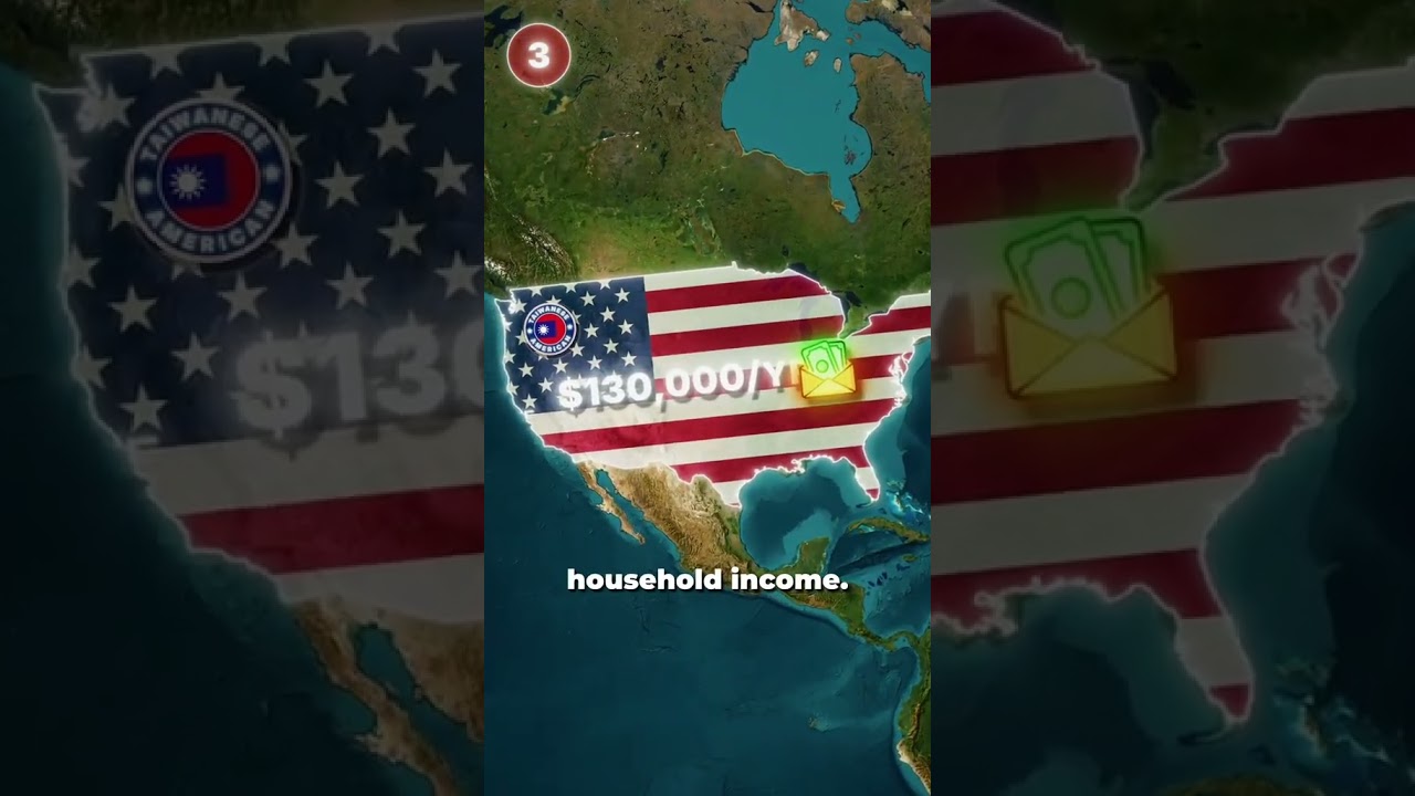 Richest ethnic groups by median household income world 