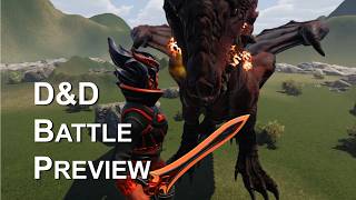 Warlock versus Demon Dragon in D&D: Preview Hype