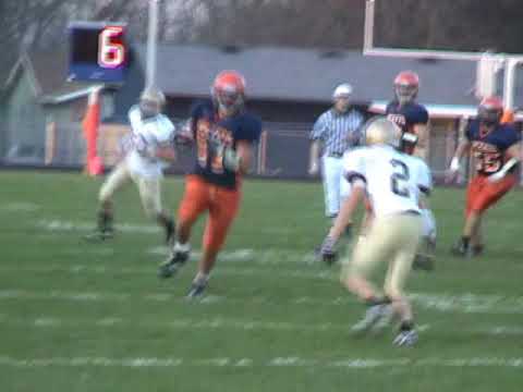 Rochester 42, Mt. Carmel 14 - Taylor Hill Nice Release And Trucks A Tackler.