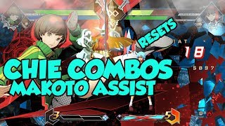 Bbtag - Chie - Combos With Inputs
