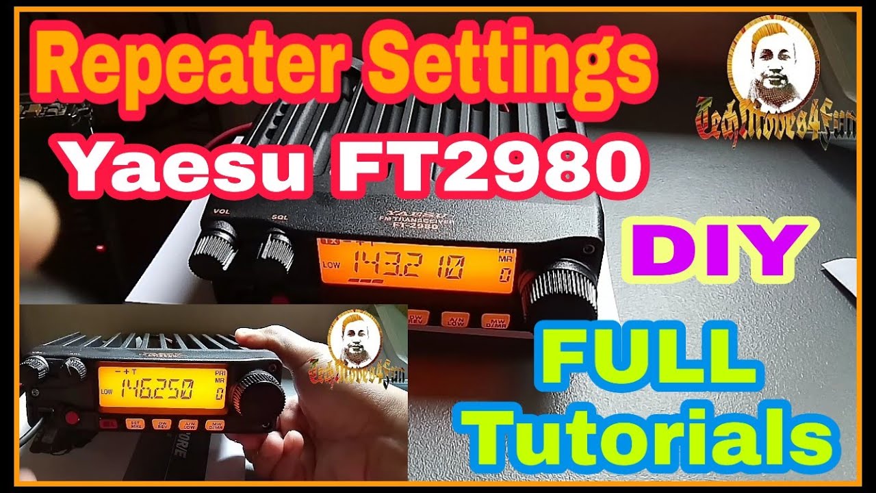 Complete Guide Repeater Settings for YAESU FT2980 VHF 80W DIY