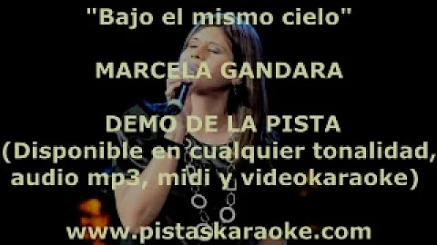 KARAOKE - Marcela Gandara - El mismo cielo // DEMO PISTA INSTRUMENTAL