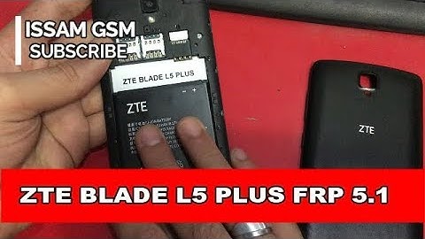 ZTE Blade L5 Plus How do you delete a Google account & Remove FRP