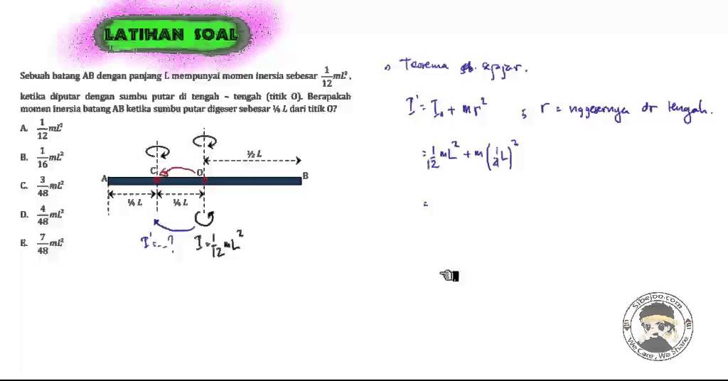 Dinamika Rotasi Latihan Soal 1 Youtube