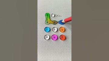 Connect the water drops according to the alphabet #quiz #maths #drawing #line #games #shorts