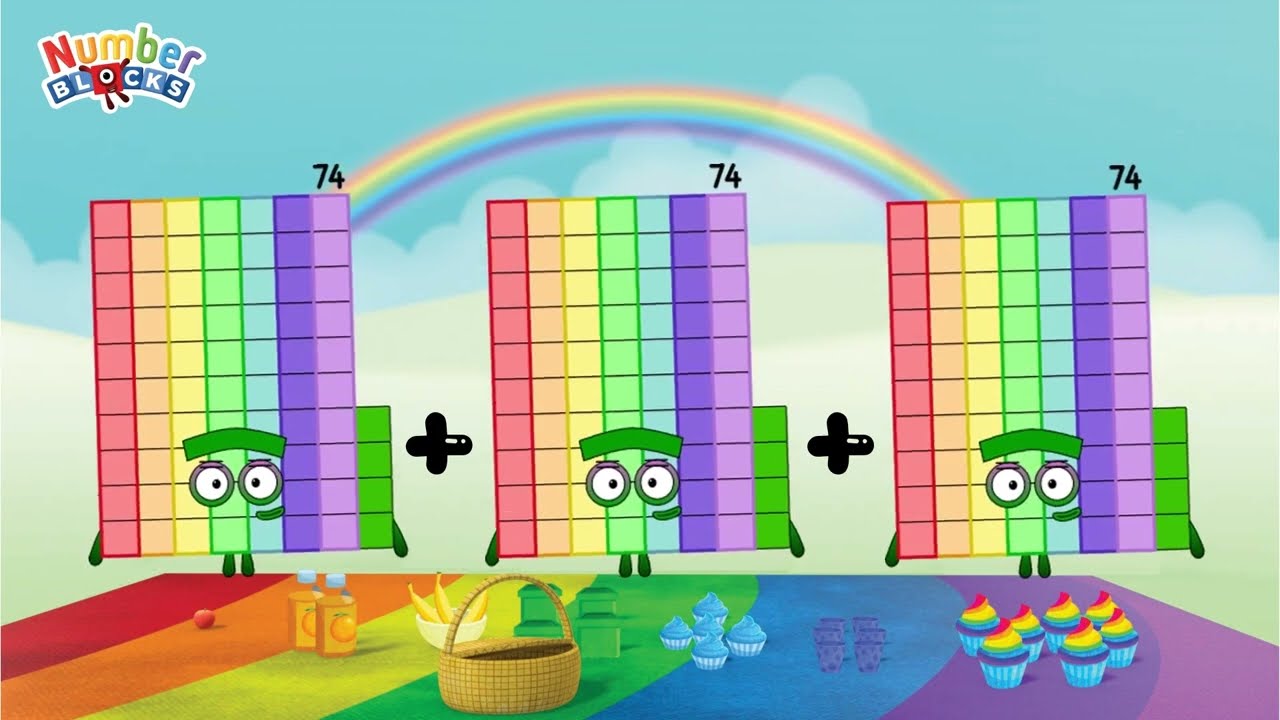 numberblocks triple same addition 71 to 80 | learn to count