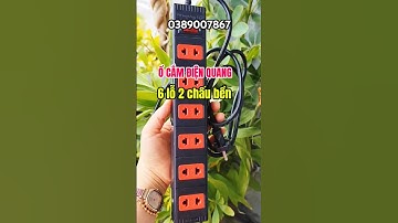 Ổ cắm điện quang có 6 lỗ 2 chấu tiện lợi bền tốt bảo hành 1 năm ☎️0389007867