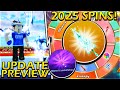 New Years 2025 Spins & Limited Weapons! - Blade Ball Update Showcase
