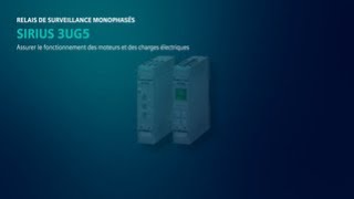 SIRIUS 3UG5 Relais de surveillance du courant et de la tension