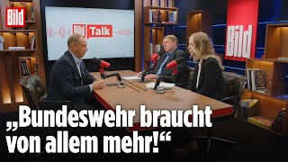 Wehrbeauftragter Otte besorgt über Defizite bei der Bundeswehr | BILD-Talk