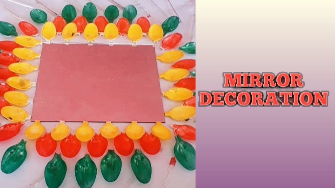 Mirror Decoration //How do you decorate a mirror //Multitalented