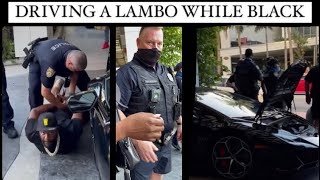 A black man in a Lambo harassed by police in south beach.  Tony’s mom knew to always film the police screenshot 2