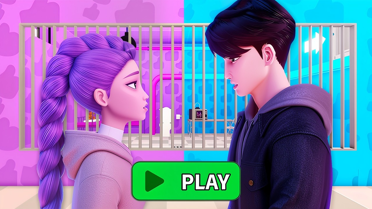 KPOP DEMON HUNTERS RUMI vs JINU! Prison Escape Obby!💜
