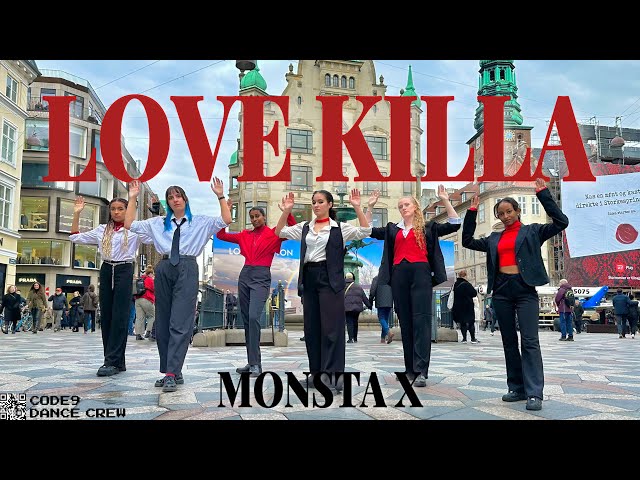 [KPOP IN PUBLIC] LOVE KILLA - MONSTA X Dance Cover from Denmark [ONETAKE] | CODE9 DANCE CREW class=